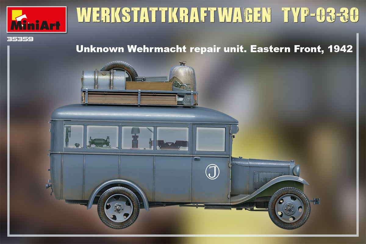 MiniArt 1/35 Werkstattkraftwagen Typ-03-30 1/35 Scale | 4820183313386