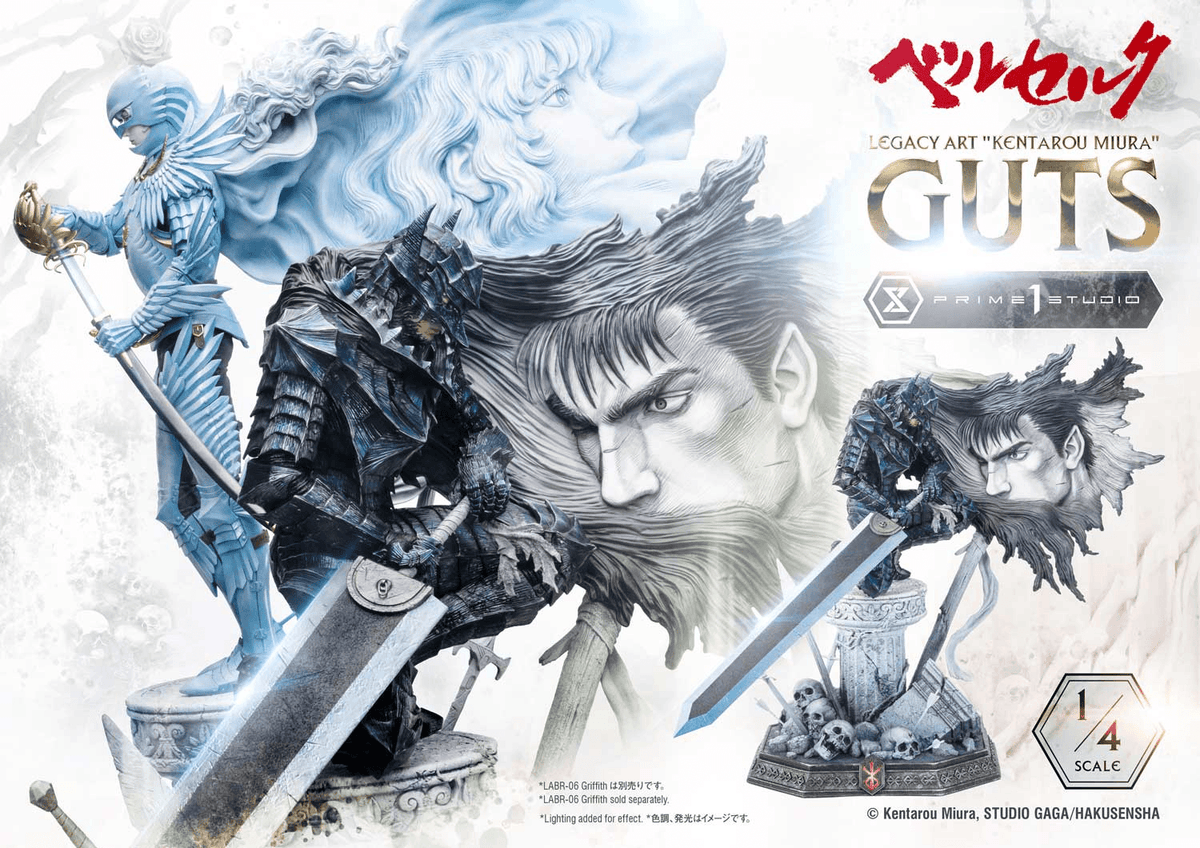Legacy Art "Kentarou Miura" Berserk Guts 1/4 Scale