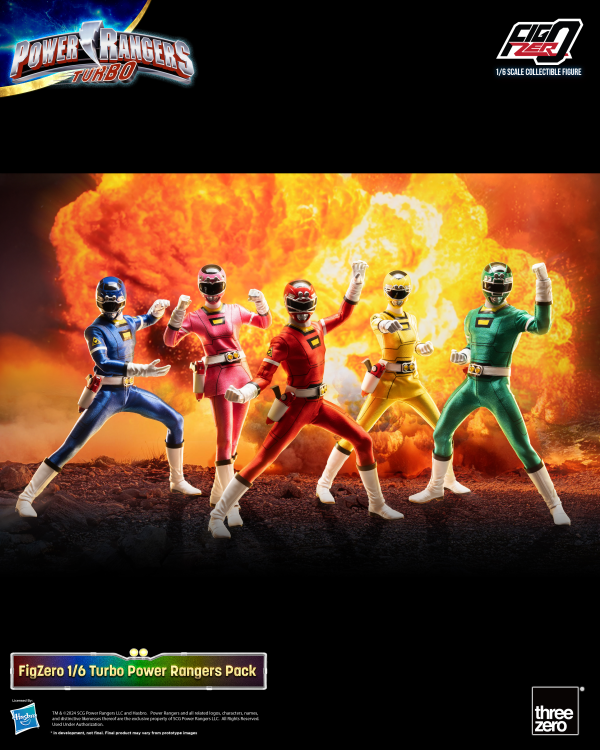 threezero Power Rangers Turbo - FigZero 1/6 Turbo Power Rangers Pack | 4895250815261