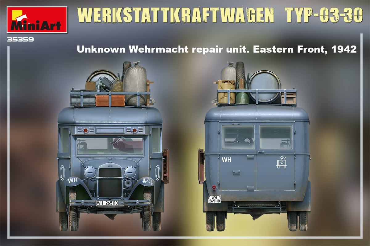 MiniArt 1/35 Werkstattkraftwagen Typ-03-30 1/35 Scale | 4820183313386