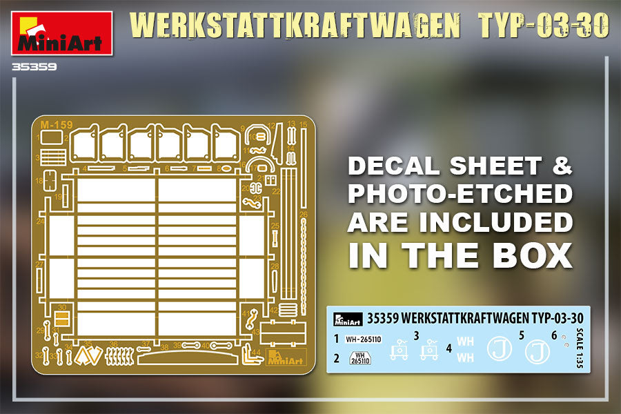 MiniArt 1/35 Werkstattkraftwagen Typ-03-30 1/35 Scale | 4820183313386
