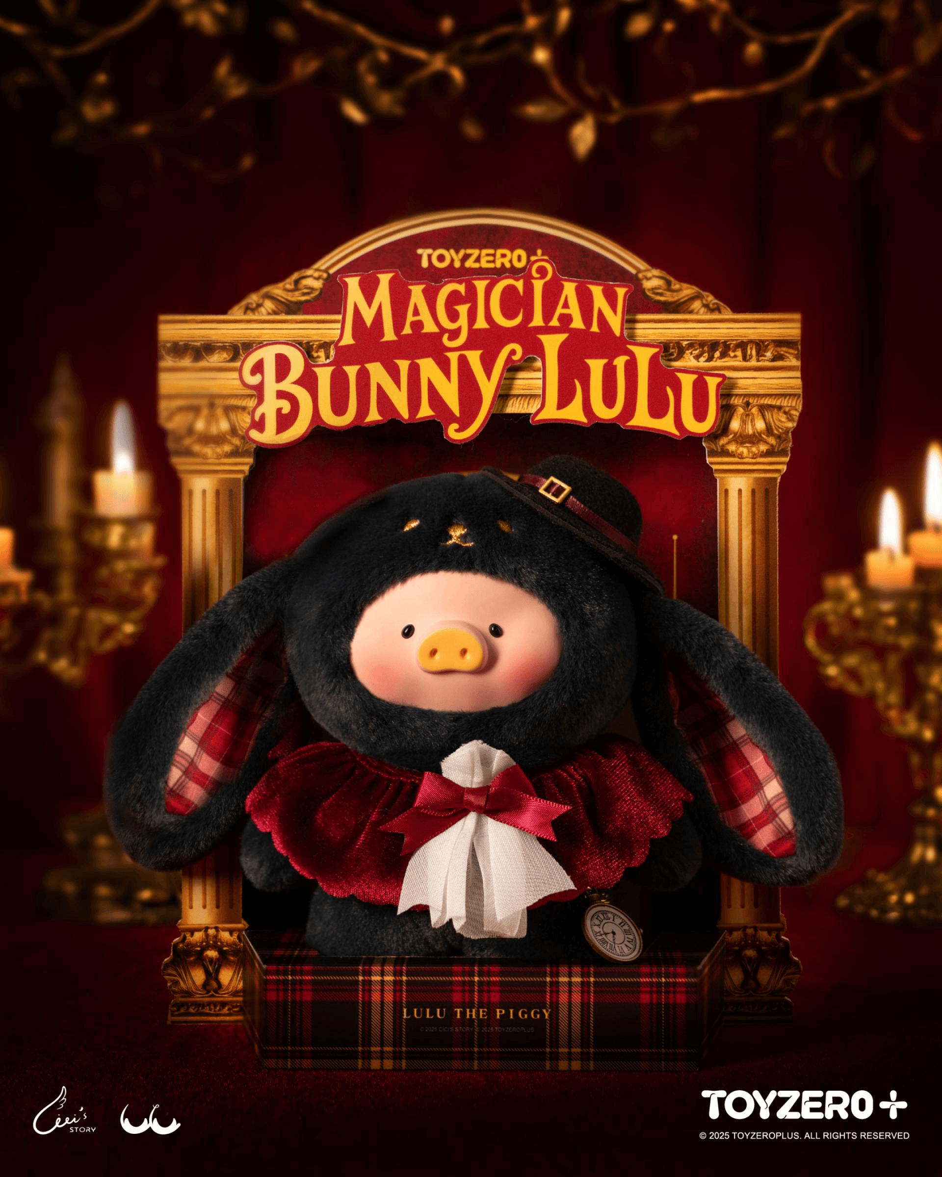 LuLu the Piggy - Vinyl Face Plush Keychain (Magician Bunny LuLu ver.) | 6978531760233