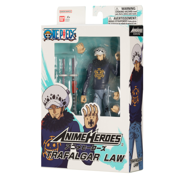 BANDAI Trafalgar Law One Piece, BNTCA Anime Heroes | 0045557369378
