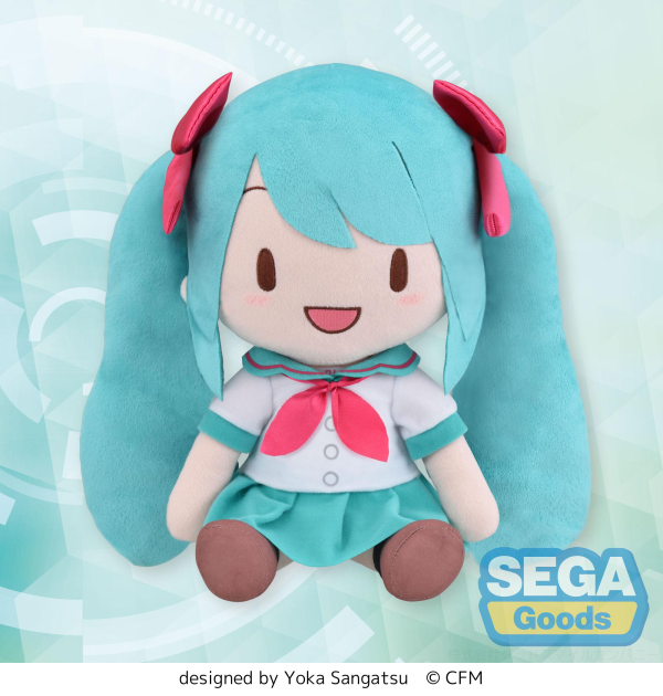 SEGA Fuwapetit "Hatsune Miku" Series L Plush "Hatsune Miku 16th Anniversary"
