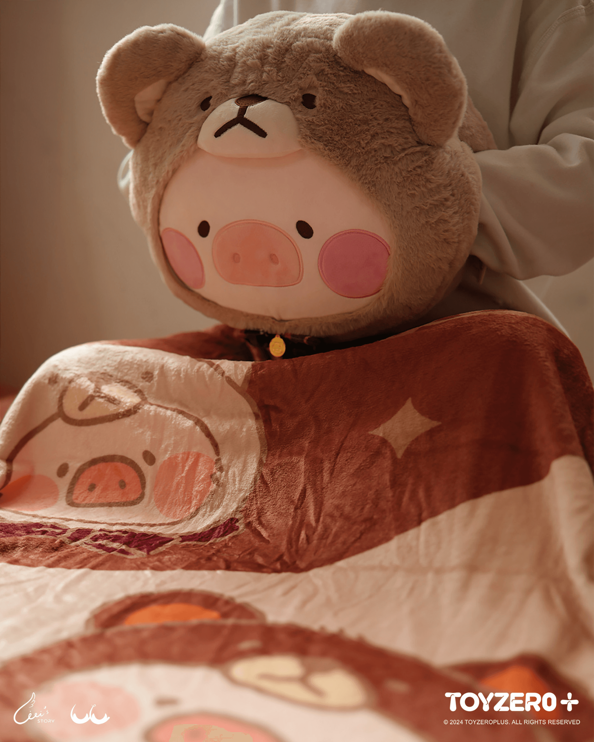 LuLu the Piggy - Teddy LuLu Hand Warmer Cushion + Blanket | 781005360121