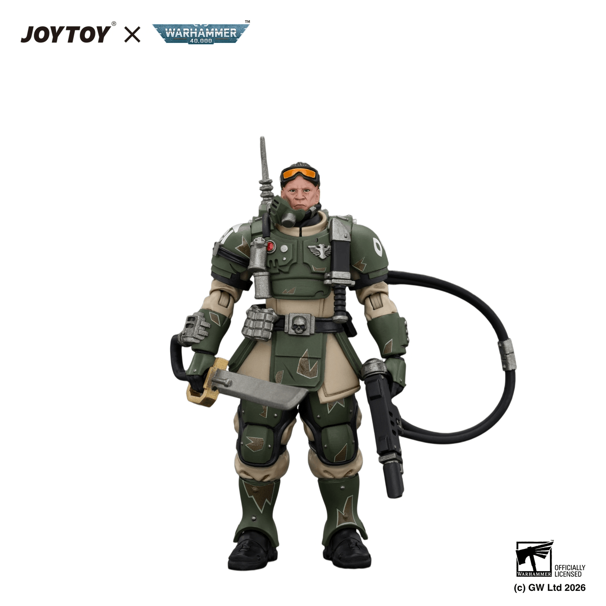 Astra Militarum Kasrkin 7 with Hot-shot Laspistol and Power Sword
