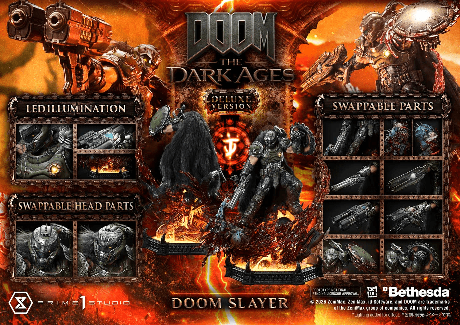  Ultimate Premium Masterline DOOM: The Dark Ages DOOM Slayer Deluxe Version  | 4582647123329