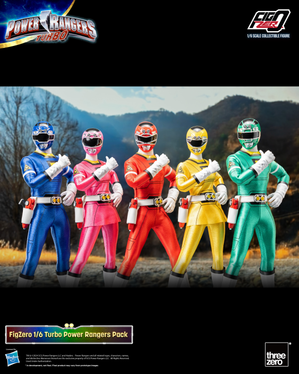 threezero Power Rangers Turbo - FigZero 1/6 Turbo Power Rangers Pack | 4895250815261