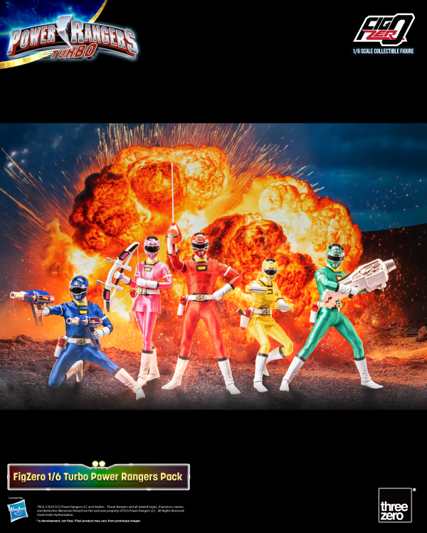 threezero Power Rangers Turbo - FigZero 1/6 Turbo Power Rangers Pack | 4895250815261