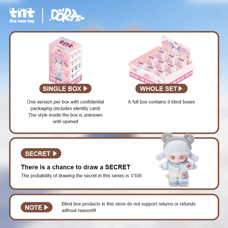 DORA Be yourself series Plush Pendant (Box of 9)