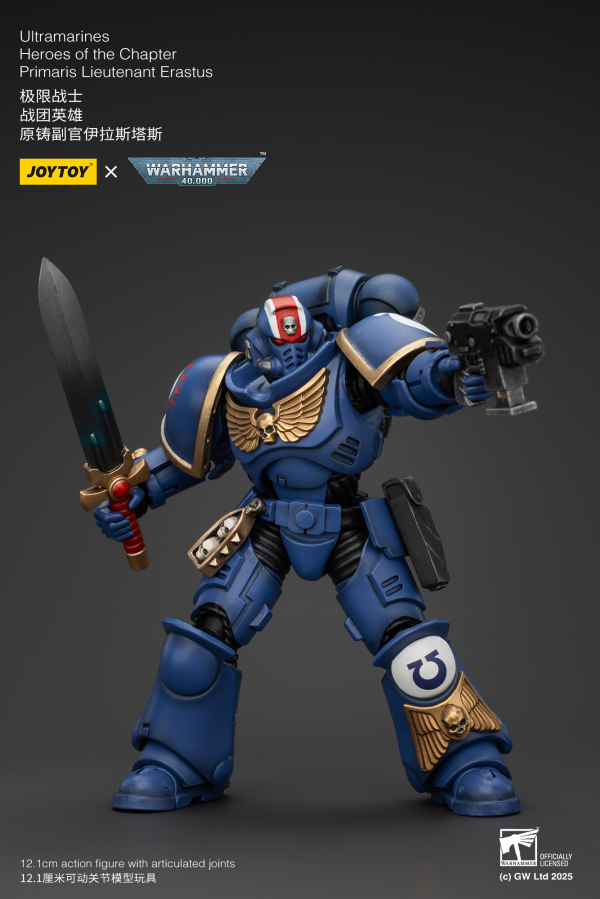 JOYTOY Ultramarines Heroes of the Chapter Primaris Lieutenant Erastus | 6973130372481