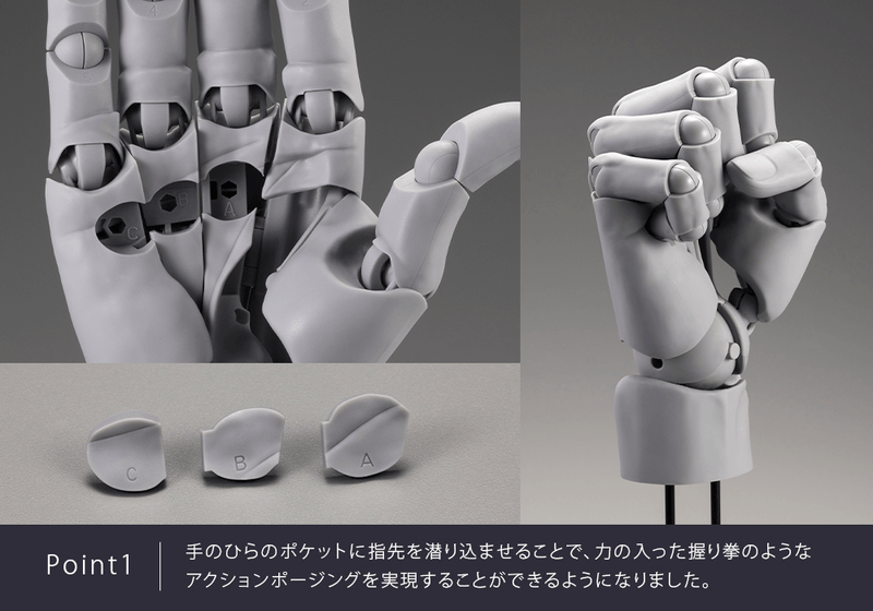 その他 KOTOBUKIYA HAND MODEL/R COLON GRAY Kotobukiya ARTIST SUPPORT ITEM 1/1 Scale Hand Model R -GRAY