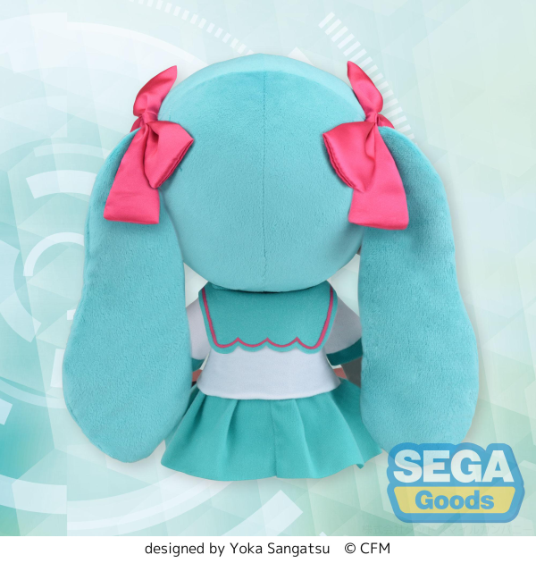 SEGA Fuwapetit "Hatsune Miku" Series L Plush "Hatsune Miku 16th Anniversary"