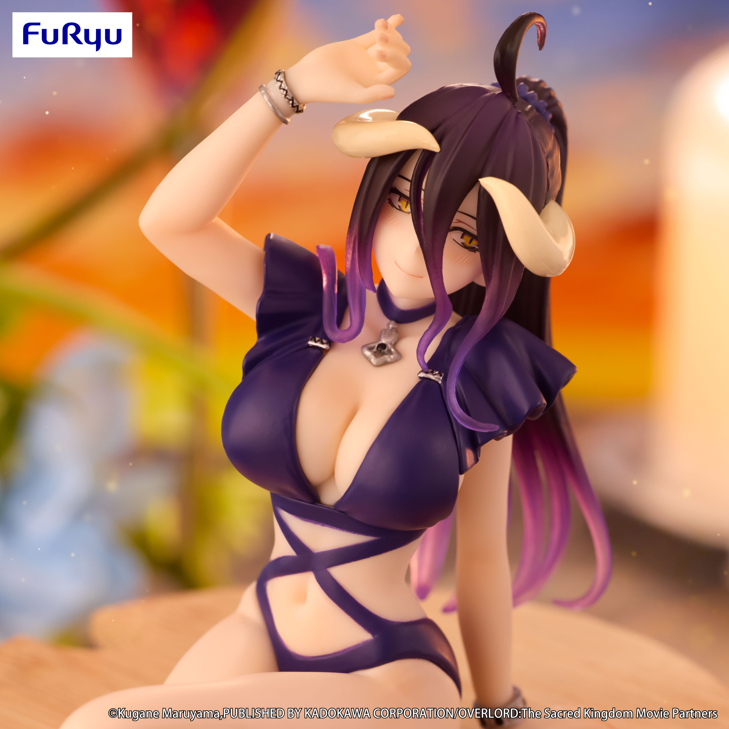 OVERLORD Noodle Stopper Figure -Albedo Swimsuit Dark Purple Color ver.- | 4571623501787
