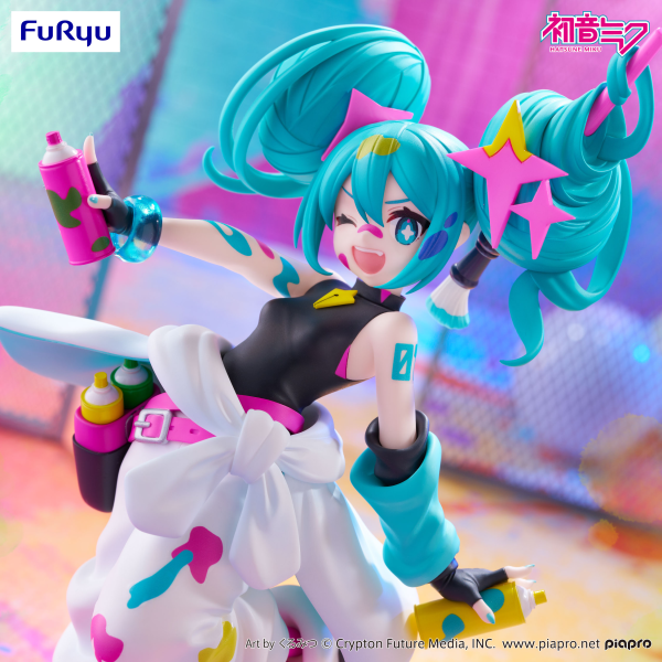 FuRyu Hatsune Miku Trio-Try-iT Figure -Paint Girl-(4571623503453)(4571623503453)