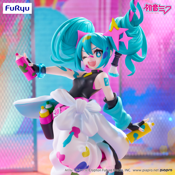 FuRyu Hatsune Miku Trio-Try-iT Figure -Paint Girl-(4571623503453)(4571623503453)
