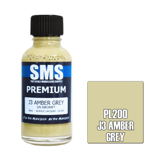 The Scale Modellers Supply (SMS) Premium J3 AMBER GREY 30ml | 787099995607