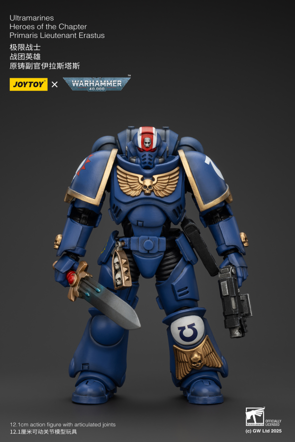 JOYTOY Ultramarines Heroes of the Chapter Primaris Lieutenant Erastus | 6973130372481