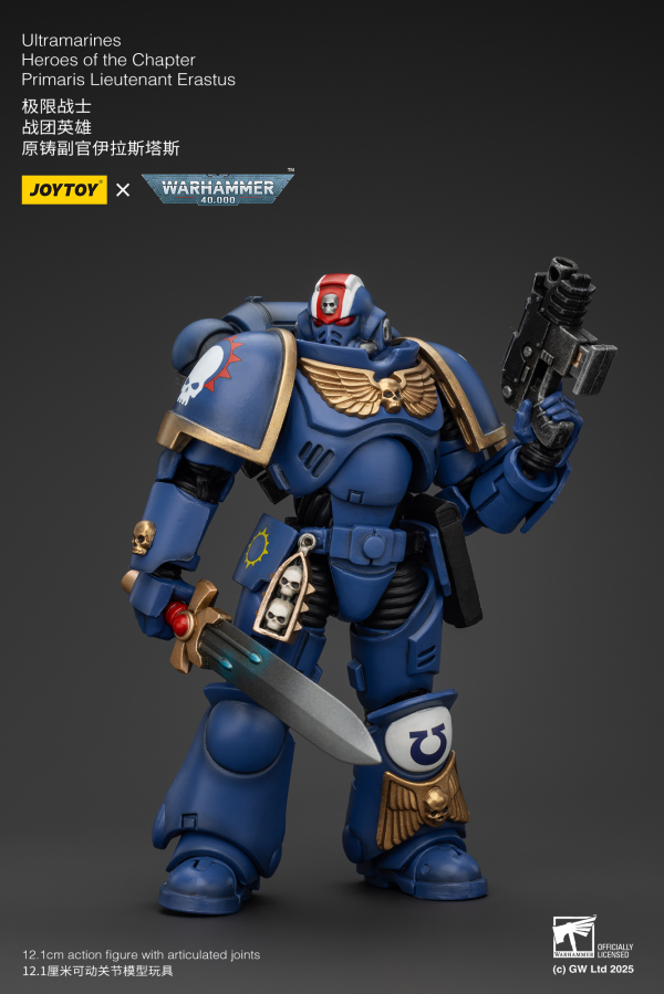 JOYTOY Ultramarines Heroes of the Chapter Primaris Lieutenant Erastus | 6973130372481
