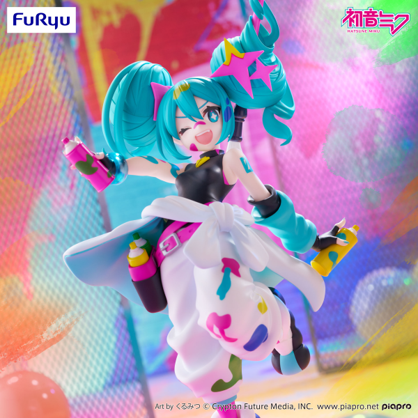 FuRyu Hatsune Miku Trio-Try-iT Figure -Paint Girl-(4571623503453)(4571623503453)