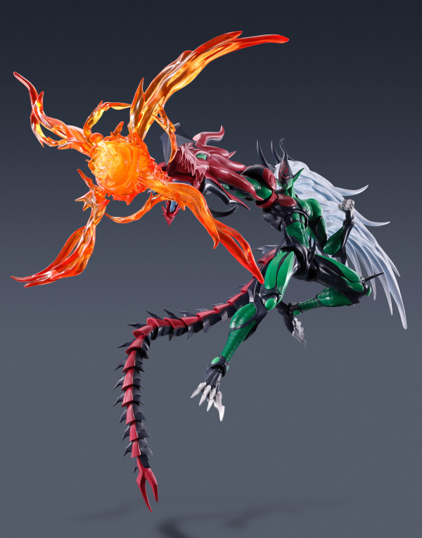 BANDAI Tamashii ELEMENTAL HERO FLAME WINGMAN "Yu-Gi-Oh! GX", TAMASHII NATIONS S.H.MonsterArts | 4573102664655
