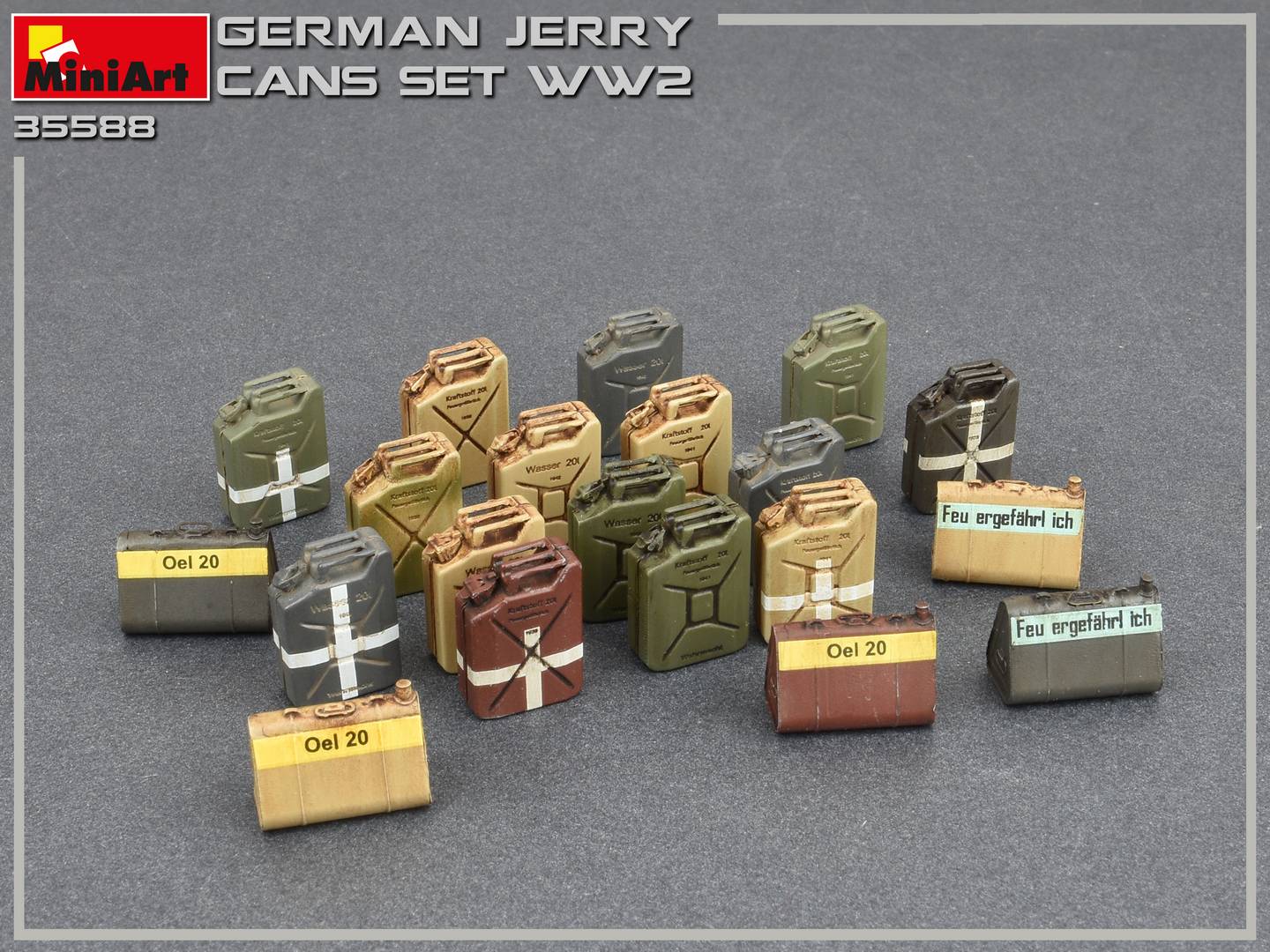 MiniArt German Jerry Cans Set WW2 (1/35) | 4820183312037