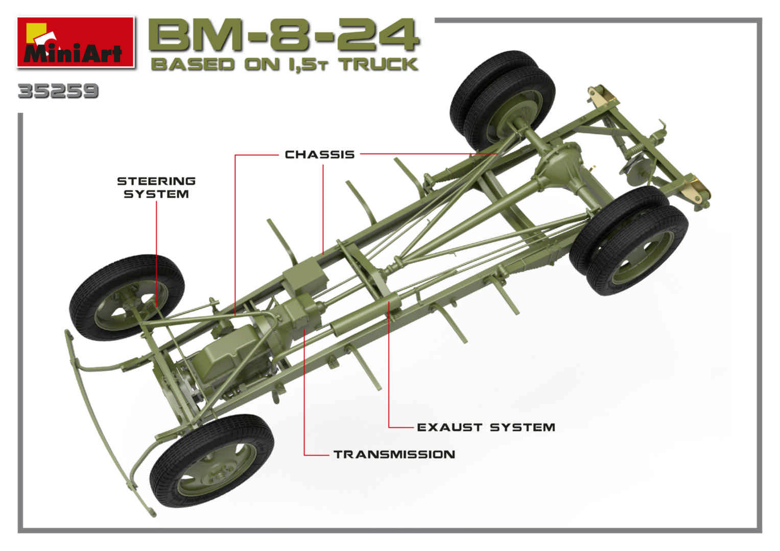 MiniArt BM-8-24 Based on 1,5t Truck (1/35) | 4820183312105
