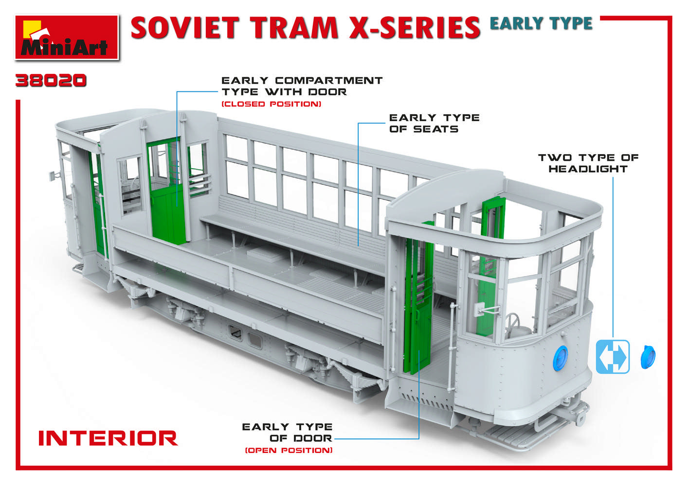 MiniArt 1/35 Soviet Tram 'X'-Series. Early Type | 4820183312570