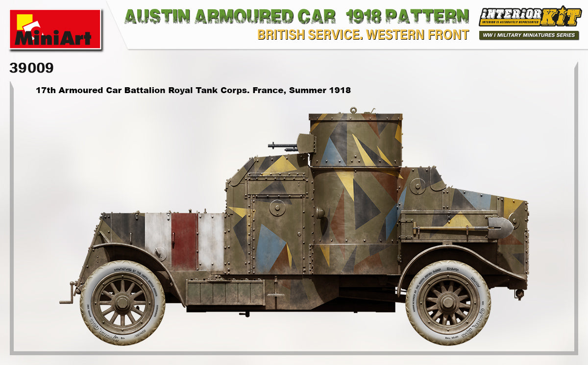 MiniArt 1/35 Austin Armoured Car 1918 Pattern. British Service. Western Front . Interior Kit | 4820183313591