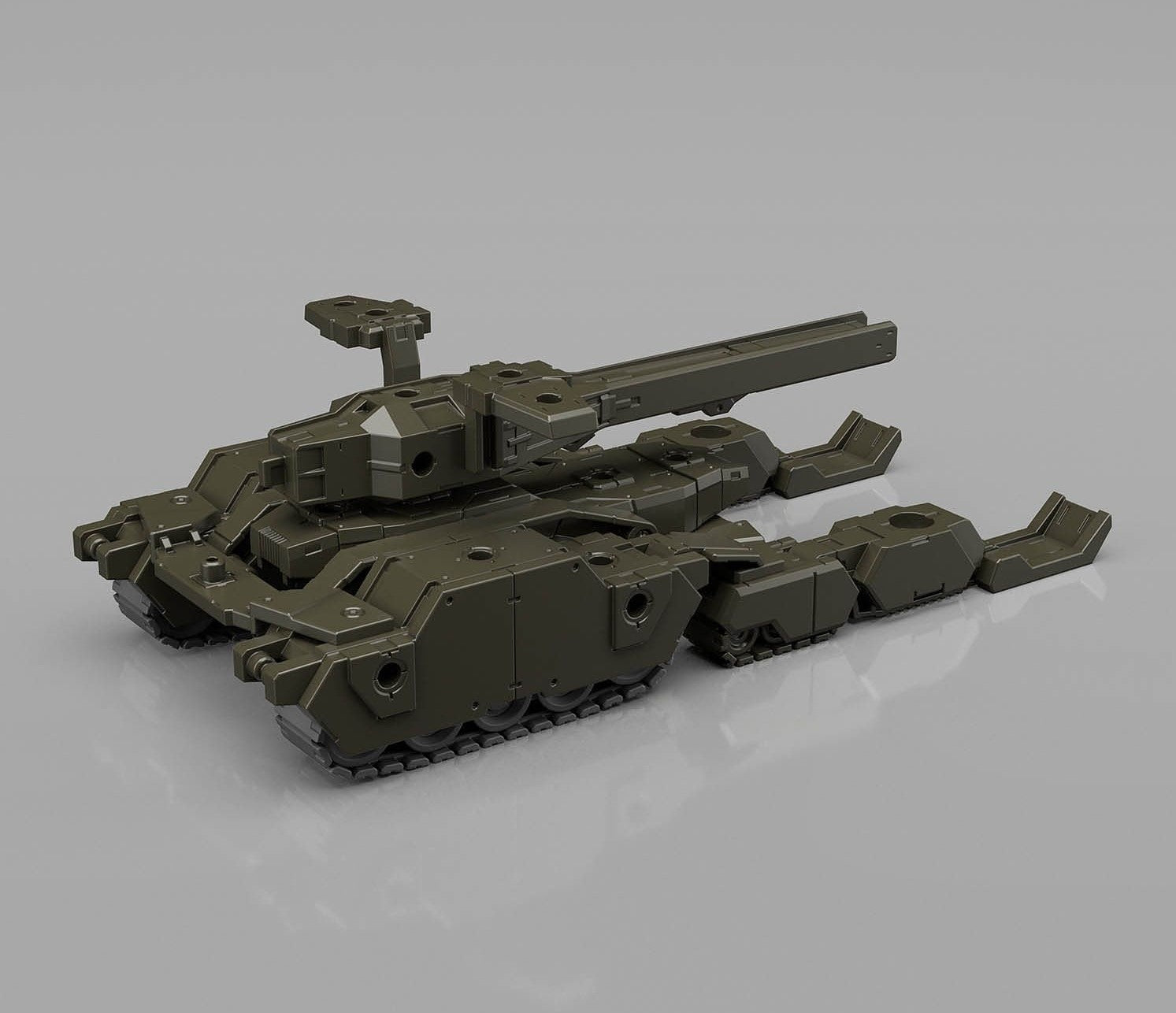 BANDAI Hobby 30MM 1/144 Extended Armament Vehicle (TANK Ver.)[OLIVE DRAB]
