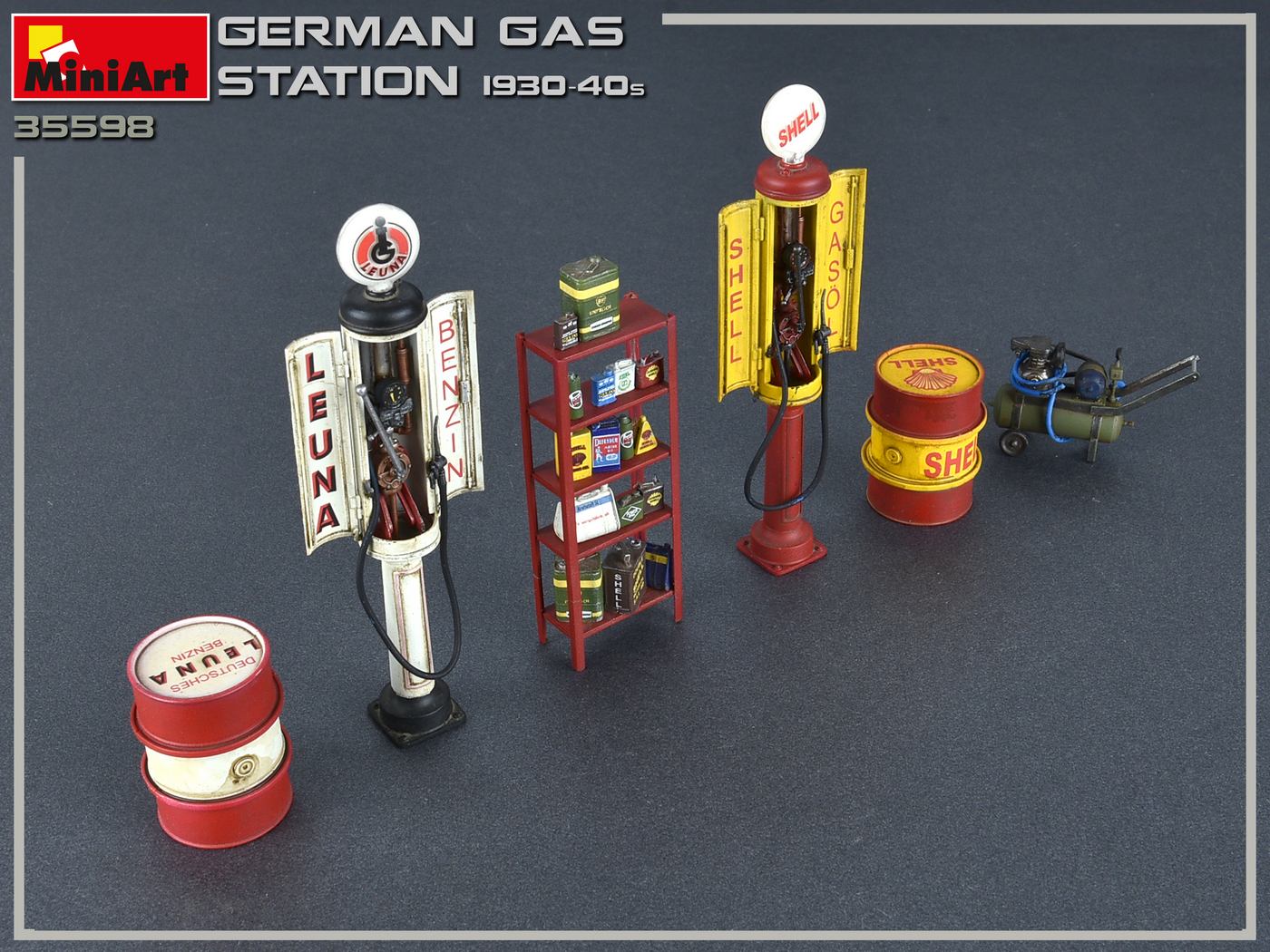 MiniArt 1/35 German Gas Station 1930-40s | 4820183312471