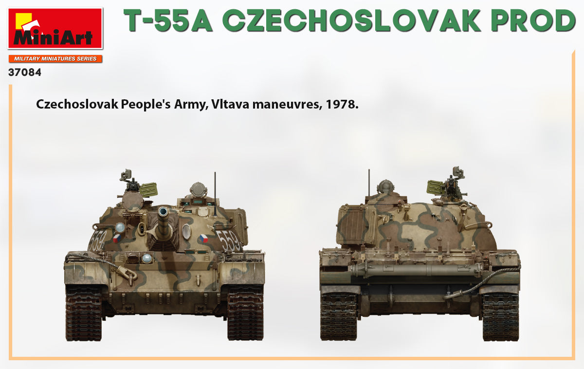 MiniArt 1/35 T-55A Czechoslovak Prod. Tank | 4820183313195