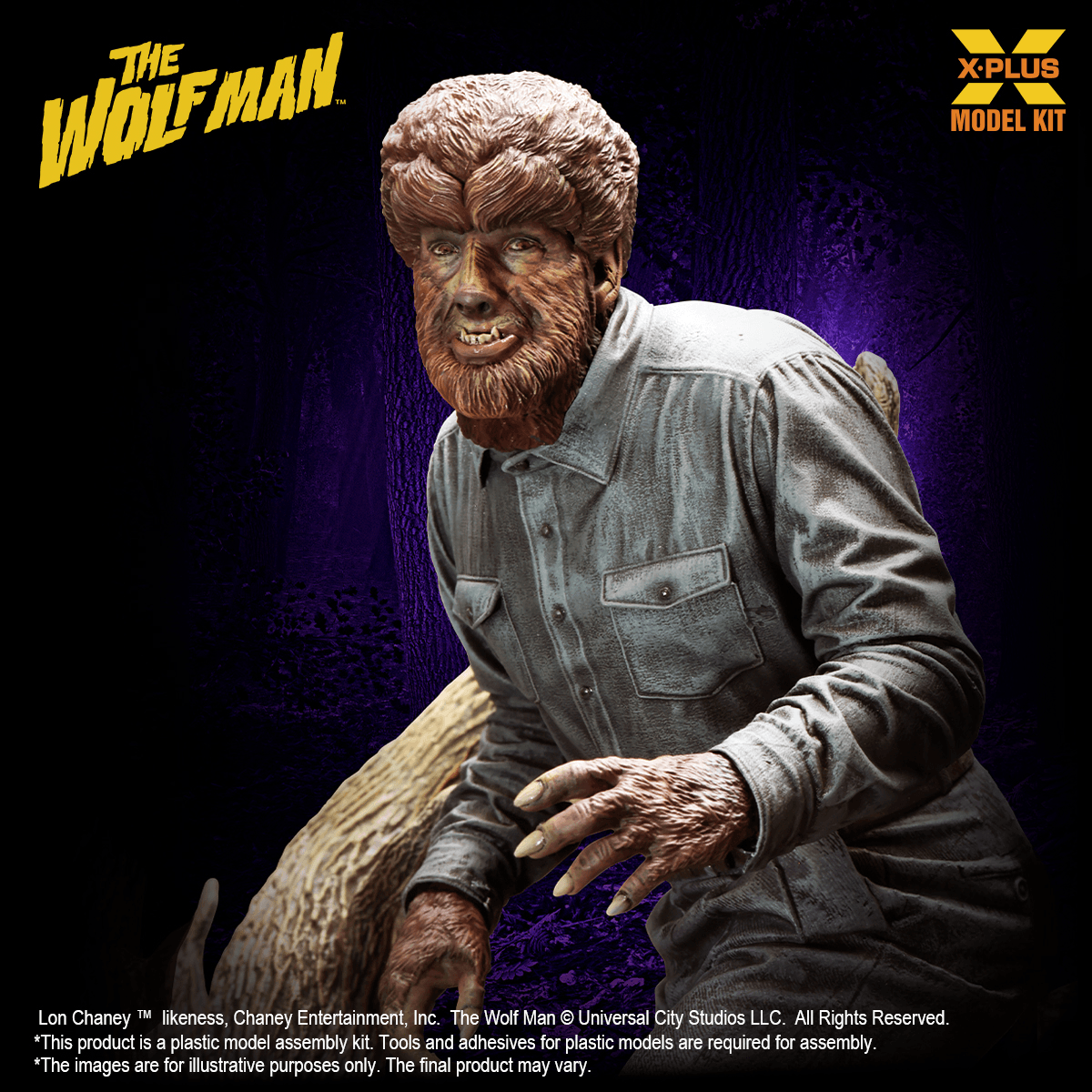 1/8 Scale Lon Chaney Jr. as Wolf Man Plastic Model Kit(4532149027090)