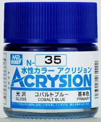 Mr Hobby Acrysion N35 - Cobalt Blue (Gloss/Primary) | 4973028034202