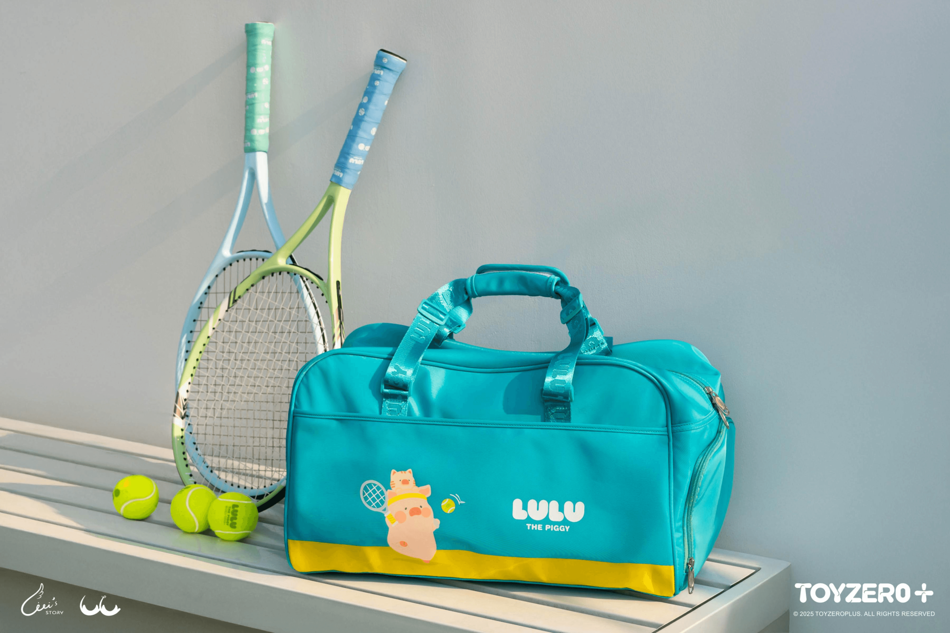 LuLu the Piggy Tennis Series - Sports Fitness Bag | 6972607333802