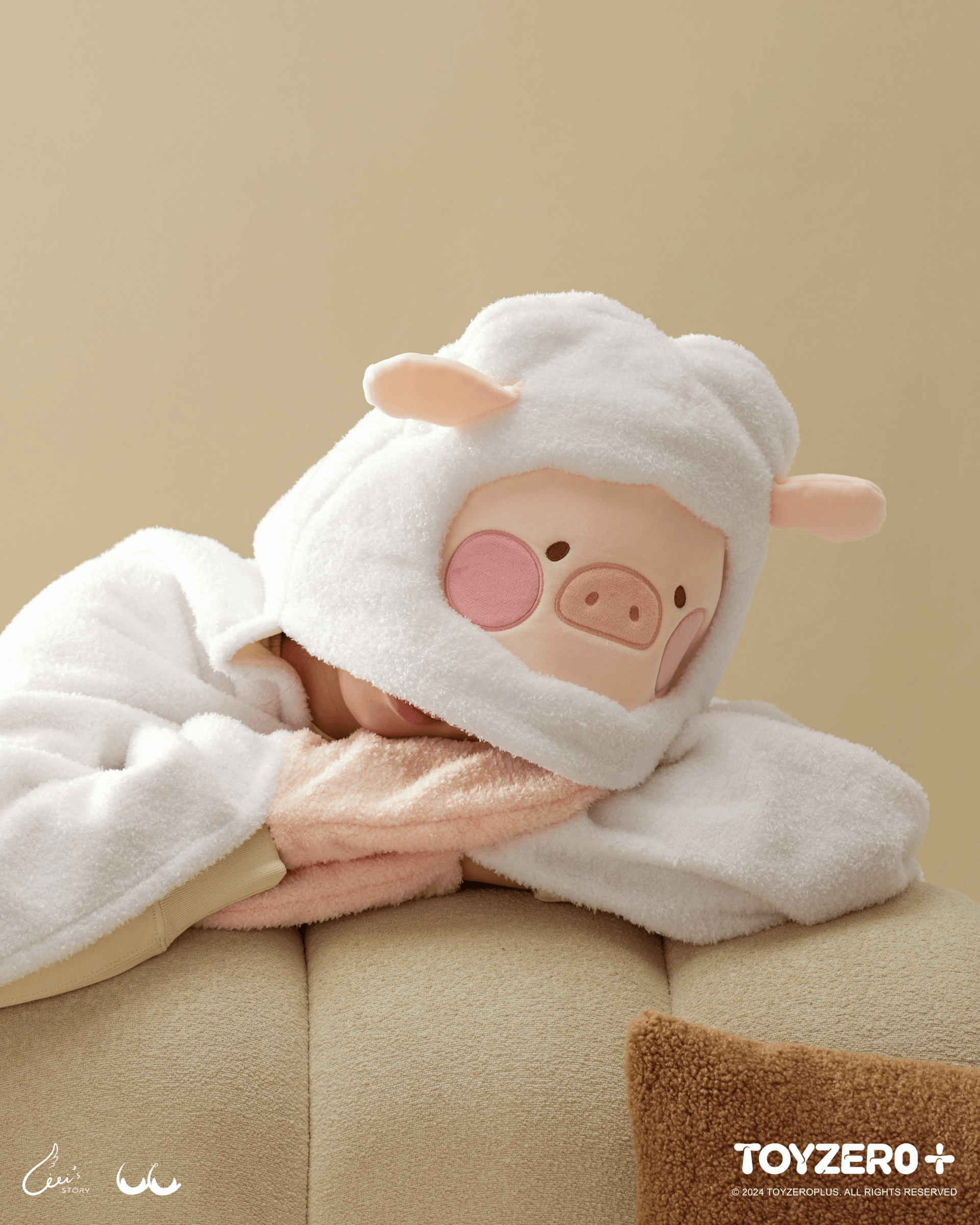 LuLu the Piggy Costume Series - Blanket with Hat (Sheep) | 781005758744