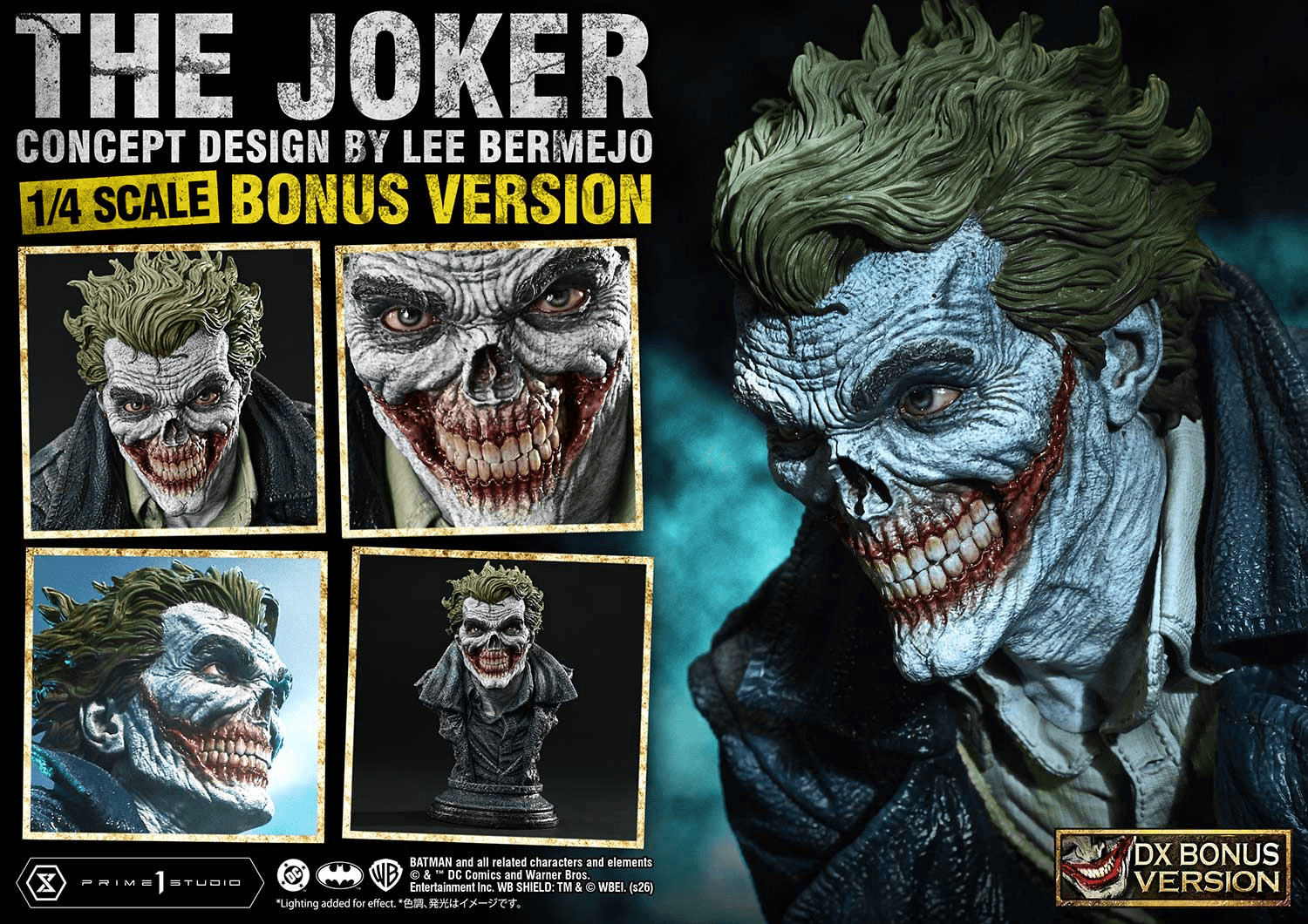 Ultimate Premium Masterline Batman (Comics) The Joker (Concept Design by Lee Bermejo) DX Bonus Version | 4582647124173