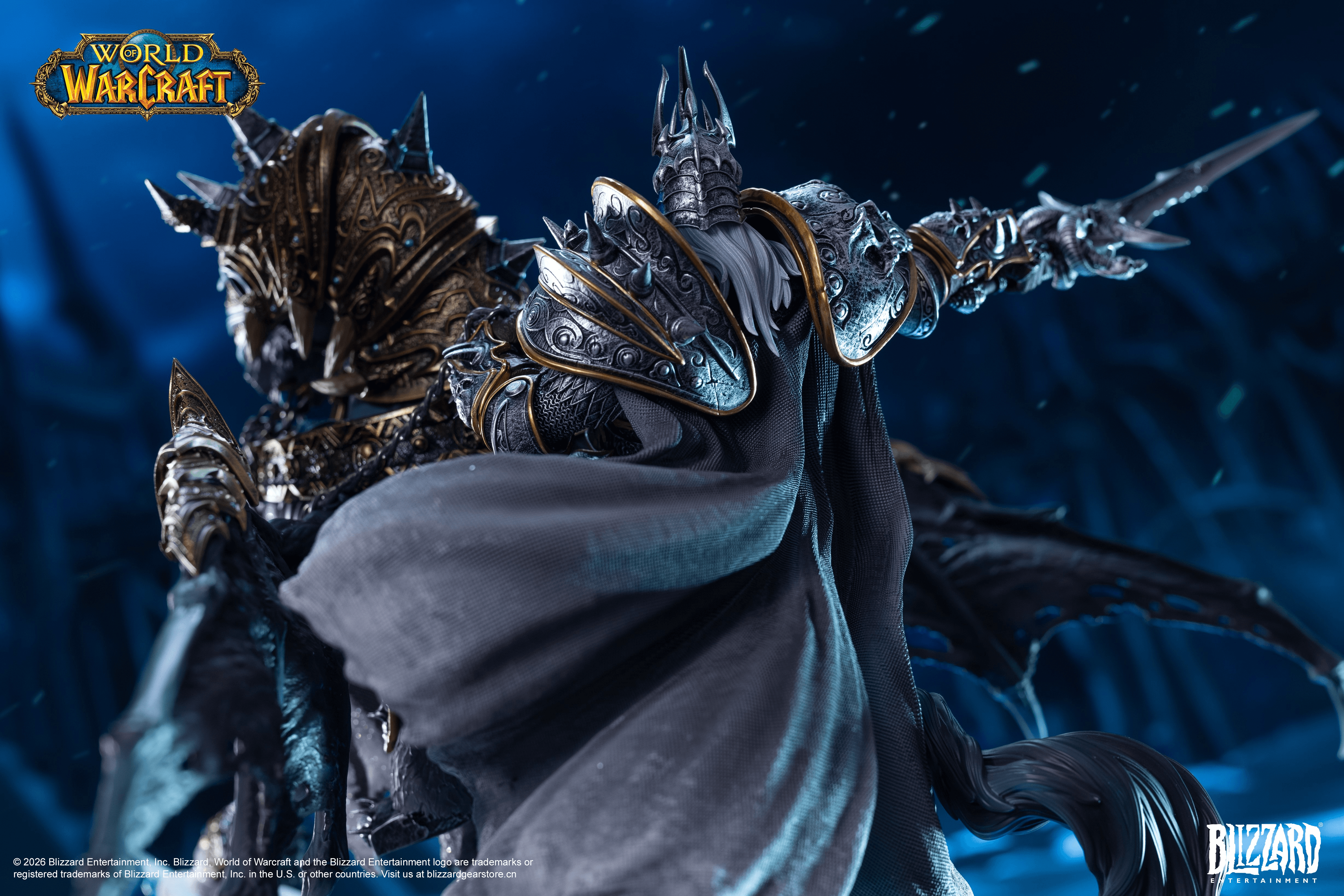 Blizzard World of Warcraft® The Lich King & Invincible 14-Inch Premium Statue