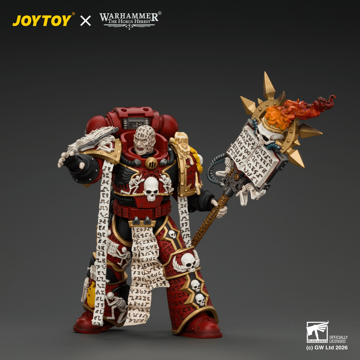 Word Bearers Erebus, the Dark Apostle with Crux Malifica and Plasma Pistol