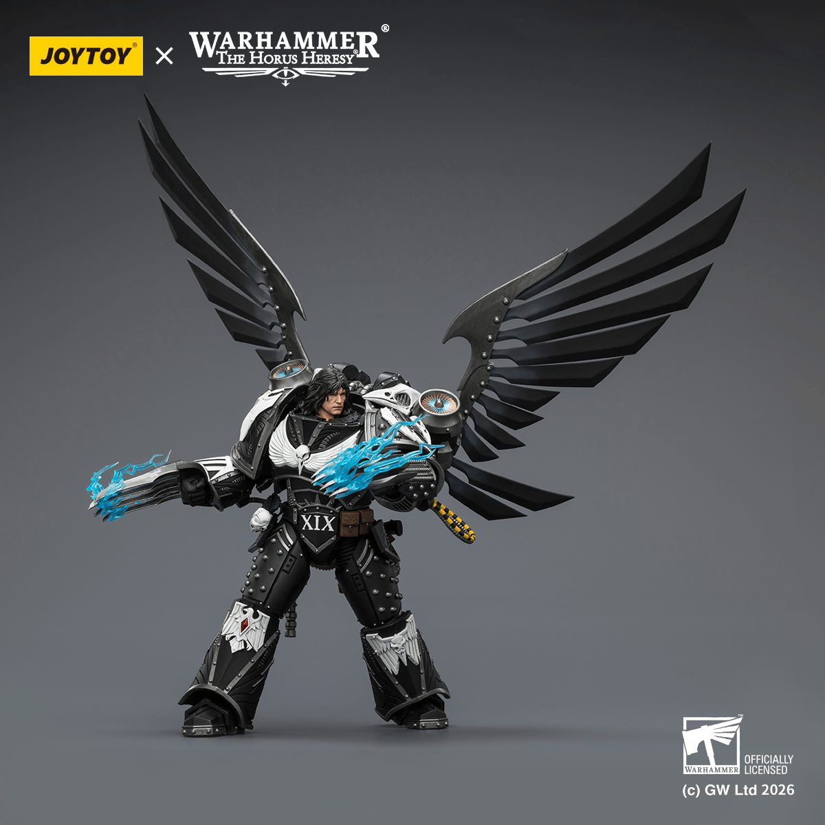 Raven Guard Corvus Corax, Primarch of the XIX Legion with artificer-crafted lightning talons, archaeotech pistols, and whip | 6927054404179