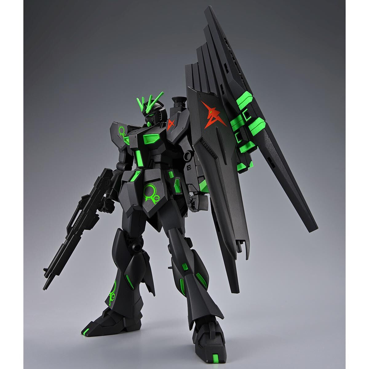 P-Bandai Entry Grade 1/144 Nu Gundam &fin Funnel [Recirculation Color/Neon Green] Paperless