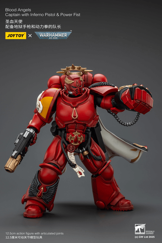 JOYTOY Blood Angels Captain with Inferno Pistol & Power Fist