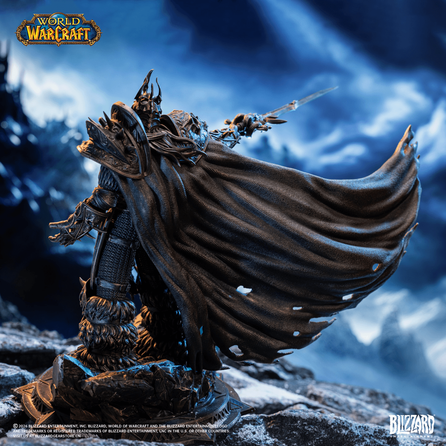 Blizzard World of Warcraft® the Lich King 1/10 Scale Bronze-Colored Edition Statue