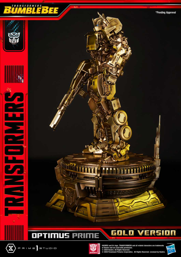 Prime 1 Studio Museum Masterline Transformers: Bumblebee (Film) Optimus Prime Cybertron Edition Gold Version(4582535945088)(4582535945088)