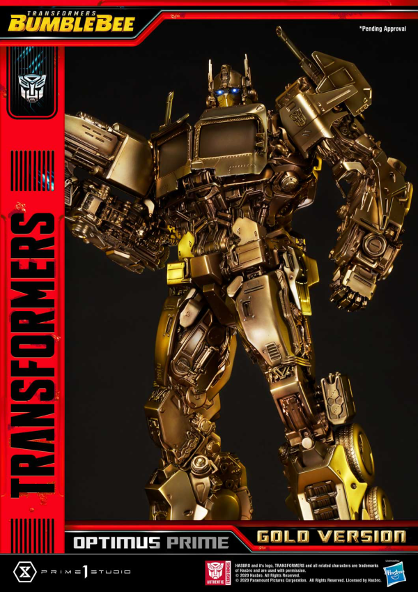 Prime 1 Studio Museum Masterline Transformers: Bumblebee (Film) Optimus Prime Cybertron Edition Gold Version(4582535945088)(4582535945088)