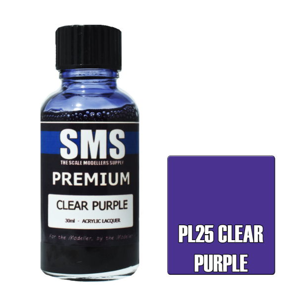 The Scale Modellers Supply (SMS) Premium CLEAR PURPLE 30ml | 707959821068