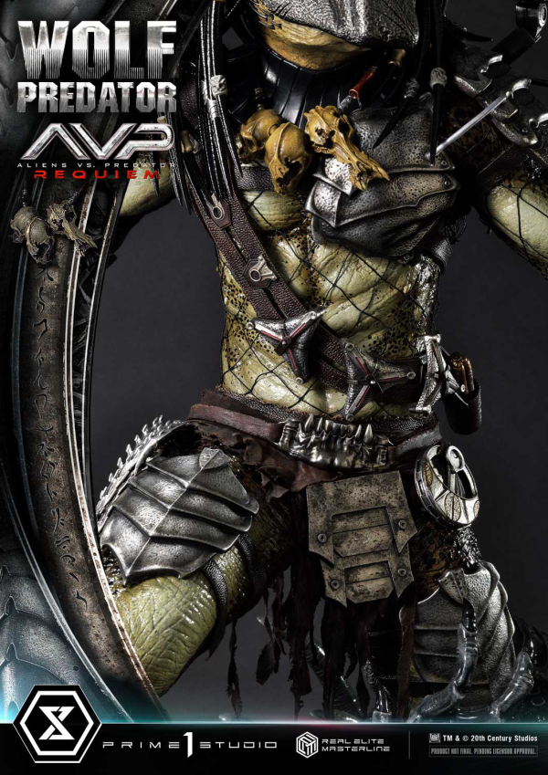 Prime 1 Studio Real Elite Masterline Aliens vs. Predator: Requiem Wolf Predator DX Bonus Version | 4582647121646