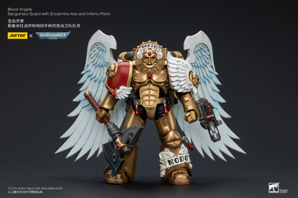 Joy Toy Blood Angels Sanguinary Guard with Encarmine Axe and Inferno Pistol | 6973130377172