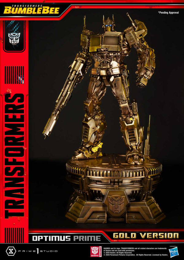 Prime 1 Studio Museum Masterline Transformers: Bumblebee (Film) Optimus Prime Cybertron Edition Gold Version(4582535945088)(4582535945088)