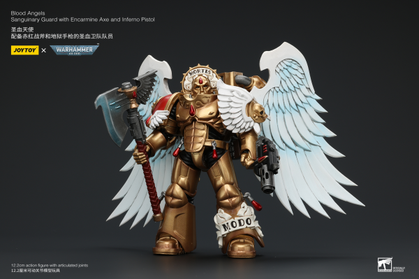Joy Toy Blood Angels Sanguinary Guard with Encarmine Axe and Inferno Pistol | 6973130377172